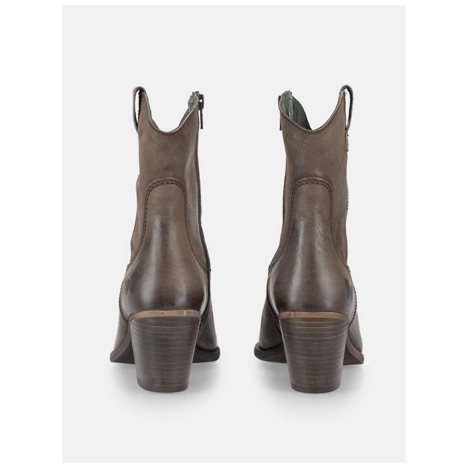 Felmini Western Stiefelette mit Spitzem Zeh  