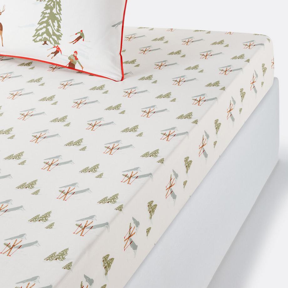 Drap housse percale coton bonnet 30 cm