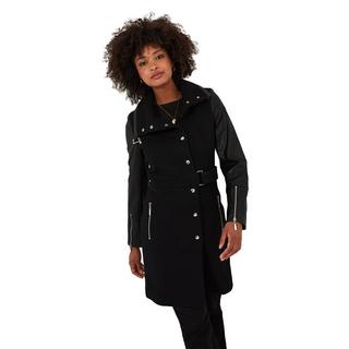 Joe Browns  Manteau Slim Avec Ceinture et Manches PU 