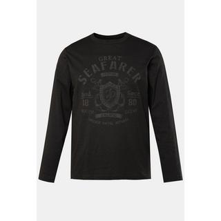 JP1880  T-shirt à manches longues et imprimé poitrine - jusqu'au 8 XL 