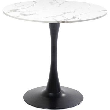 Table ronde en marbre Schickeria blanc 80