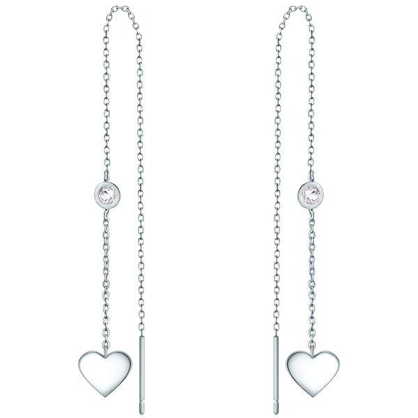 Eastside  Femme Boucles d´oreilles en acier inoxydable Coeur 