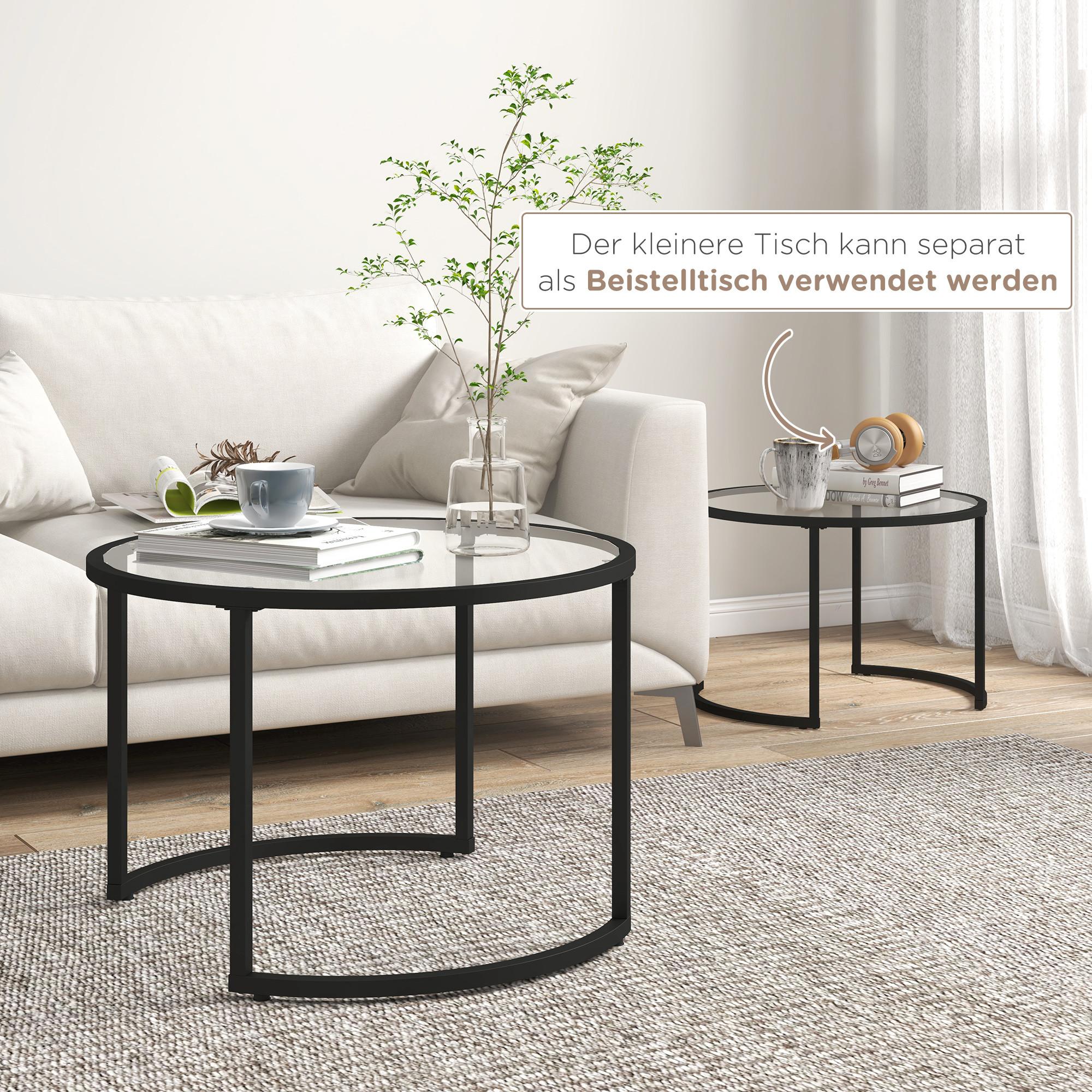 HOMCOM Couchtisch-Set  