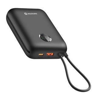SWISSTEN  Batterie Externe 30000mAh Câbles USB-C et Lightning intégrés Écran LED 