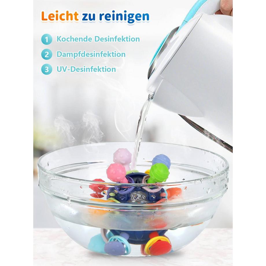 Activity-board  Baby-Beißspielzeug, Greifspielzeug zur Stimulation des Zahnens 