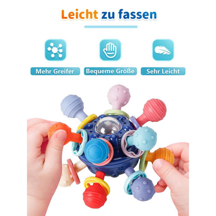 Activity-board  Baby-Beißspielzeug, Greifspielzeug zur Stimulation des Zahnens 