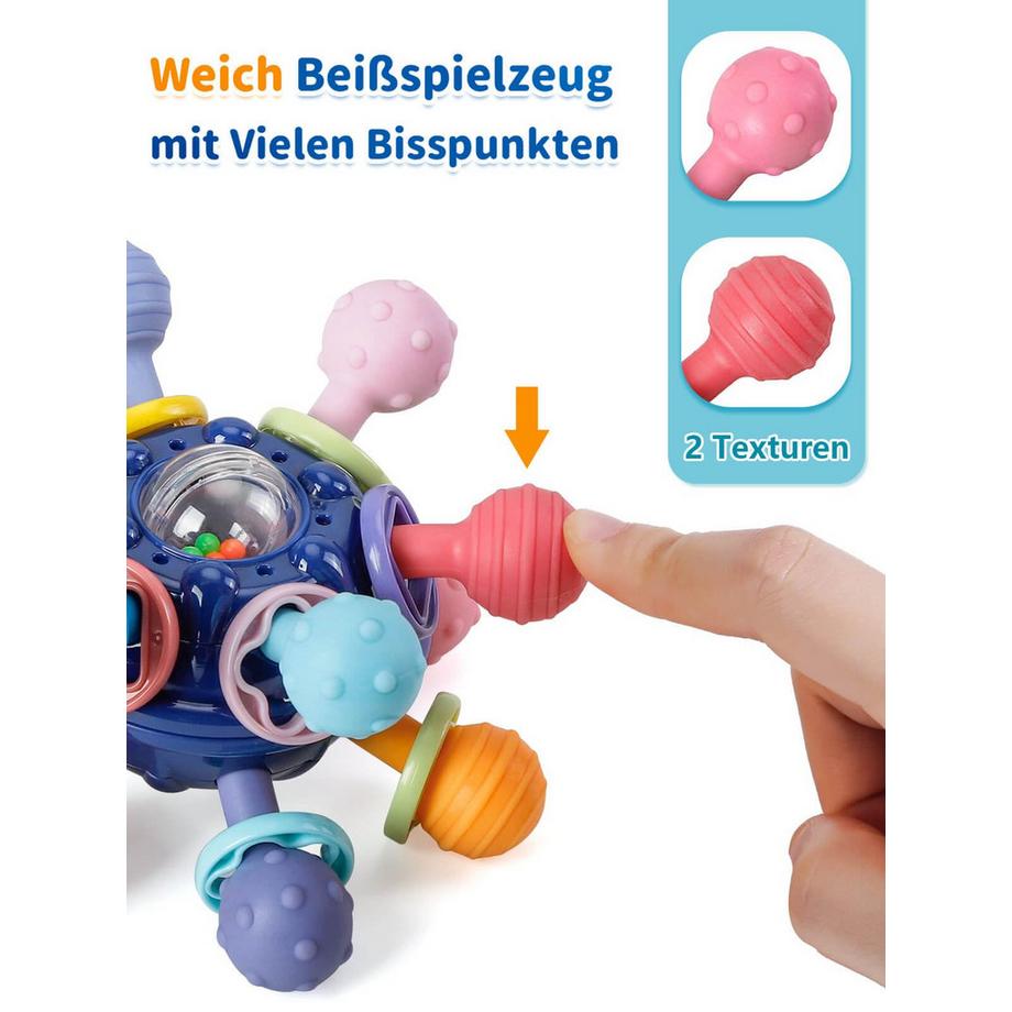 Activity-board  Baby-Beißspielzeug, Greifspielzeug zur Stimulation des Zahnens 