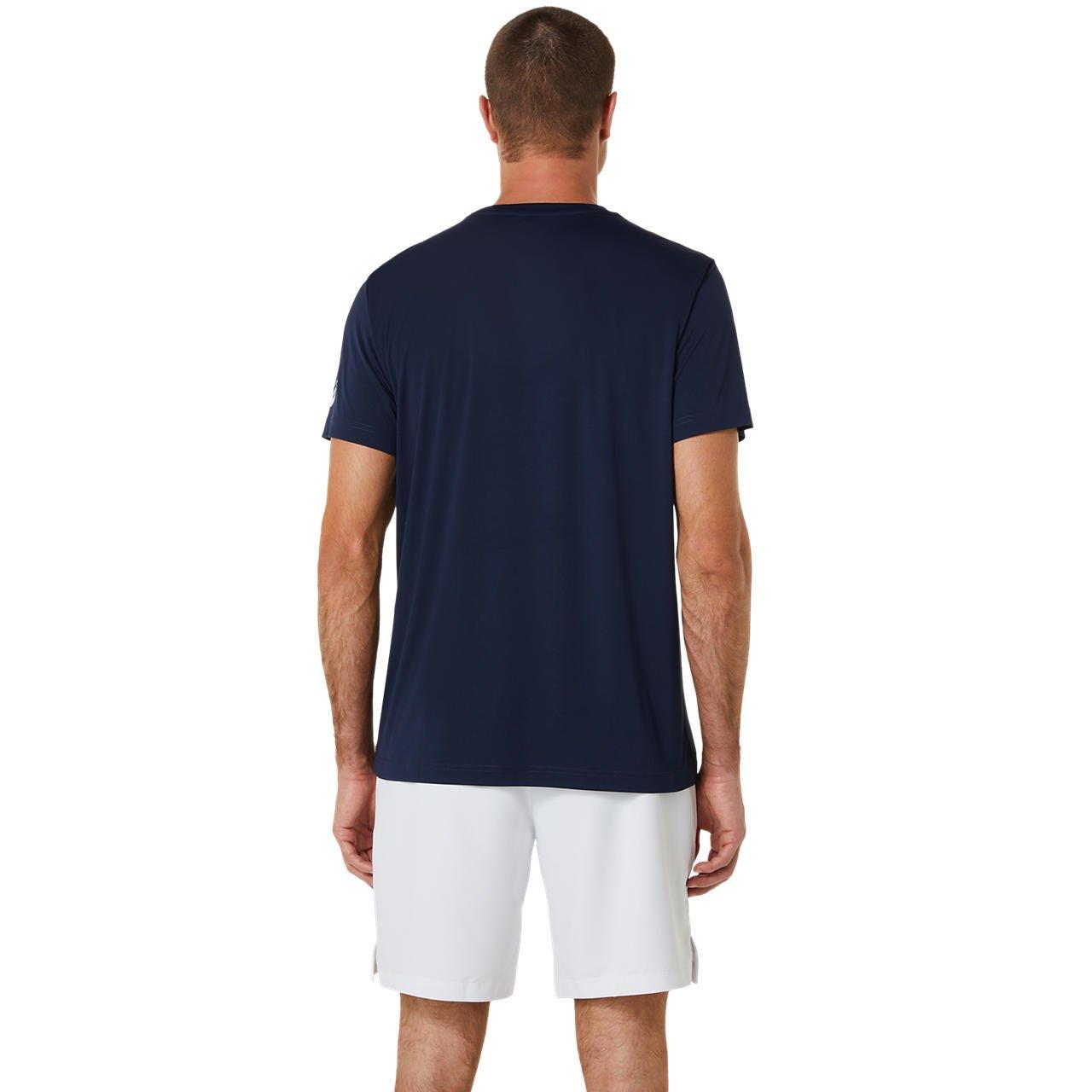 asics  Hommes Court GPX T-Shirt bleu foncé hommes 