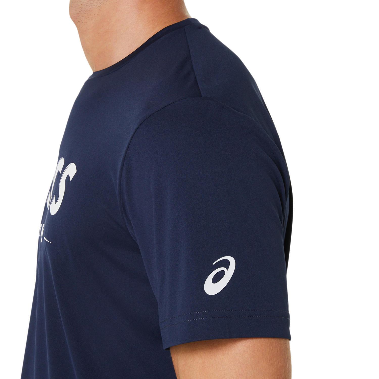 asics  Men Court GPX T-Shirt Dunkelblau 