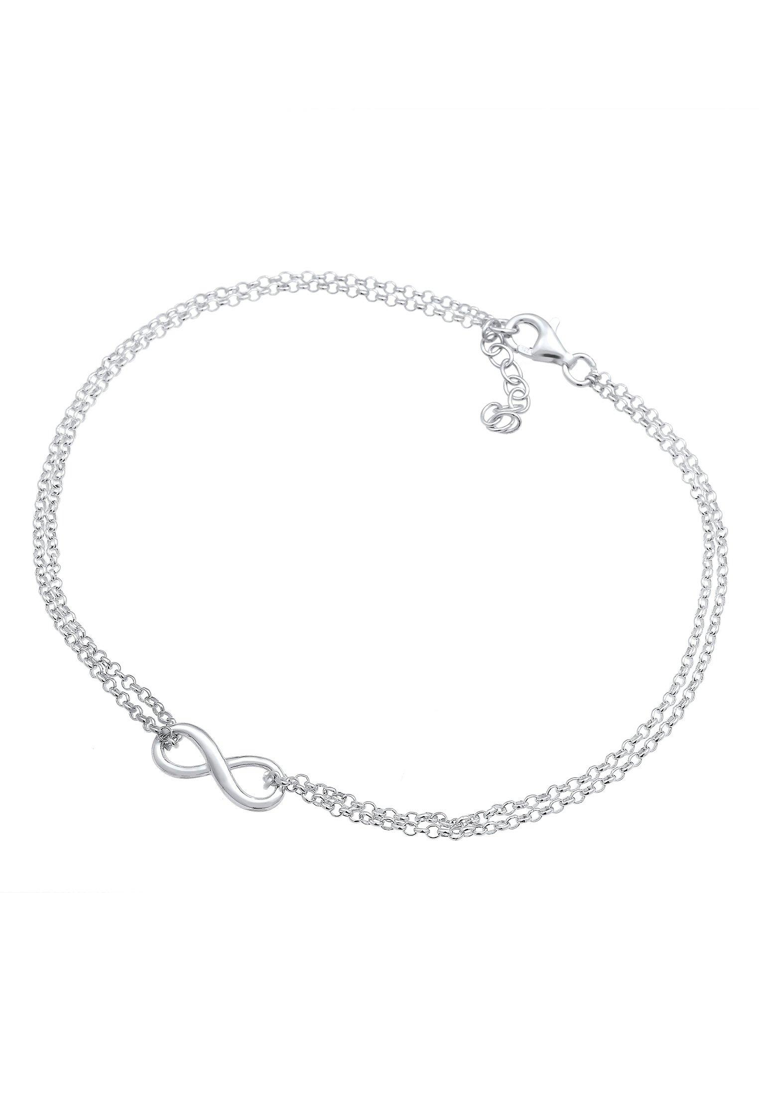 Elli  Fußschmuck Fußkettchen Infinity Symbol Zeichen 