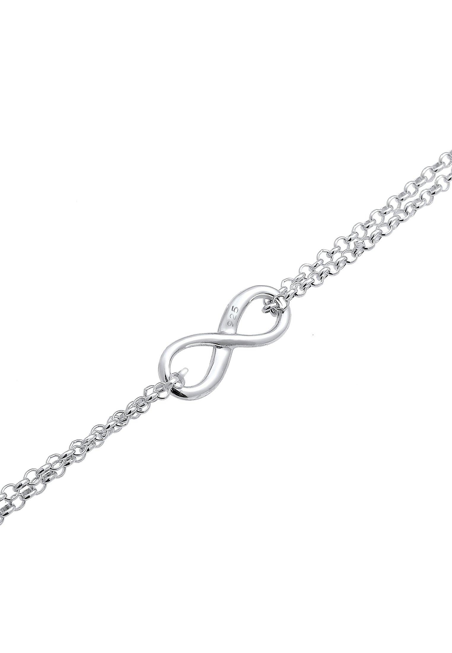 Elli  Fußschmuck Fußkettchen Infinity Symbol Zeichen 