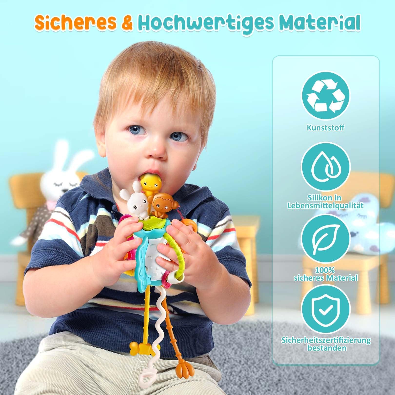 Activity-board  Saugnapf Spielzeug Baby 3 Stück sensorische Spinner Spielzeug für Baby Spinnerei Spielzeug 