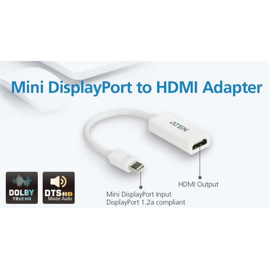Nedis  Cavo Mini Displayport Mini DisplayPort-hane - Contatto HDMI 0,15 m Vit 