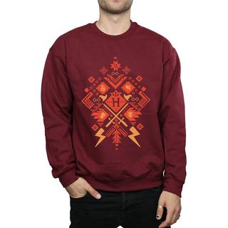 Harry Potter  Sweatshirt de Noël en coton Fair Isle 