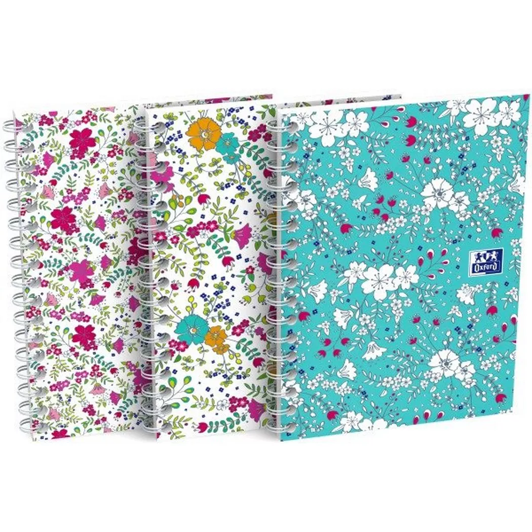 OXFORD FLORAL SCHRIJFBLOK A6 GERUIT 5MM 50 VEL 90G