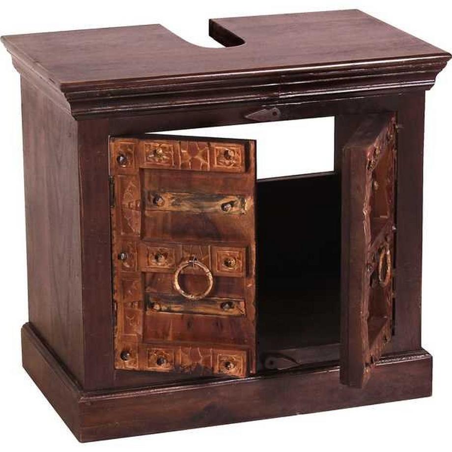 mutoni Meuble bas Elvana marron 66x60  