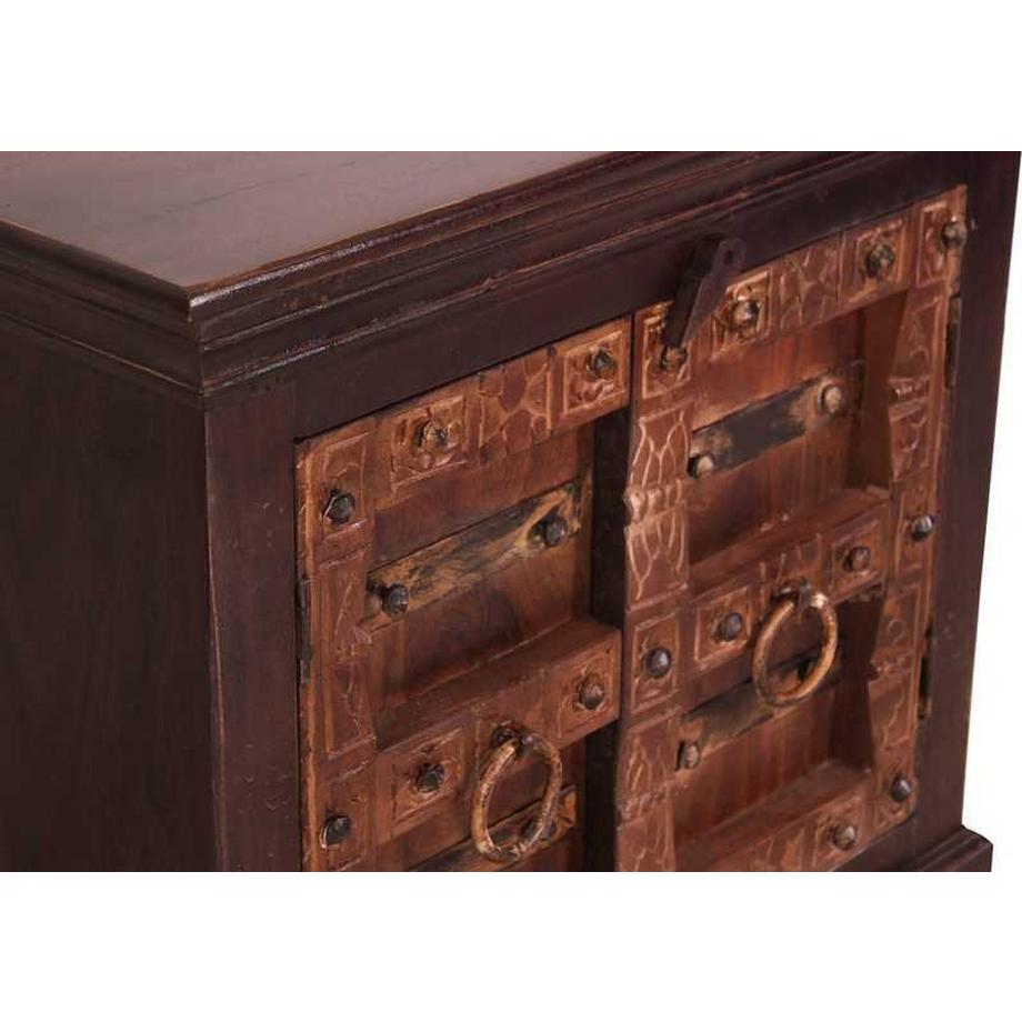 mutoni Meuble bas Elvana marron 66x60  