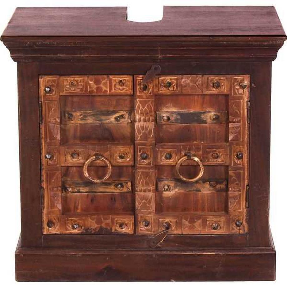 mutoni Meuble bas Elvana marron 66x60  