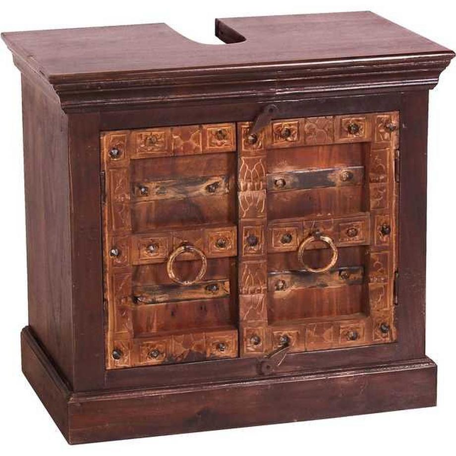 mutoni Meuble bas Elvana marron 66x60  