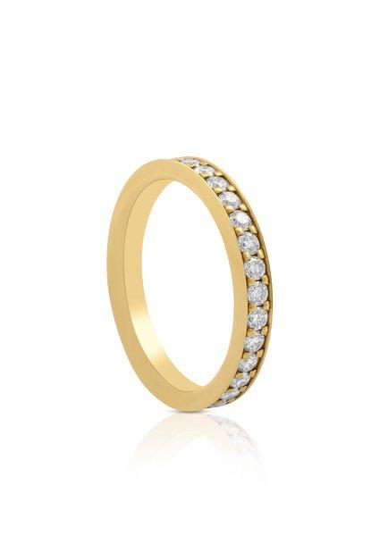 MUAU Schmuck  Mémoire Ring Diamant 1.00ct. Gelbgold 750 