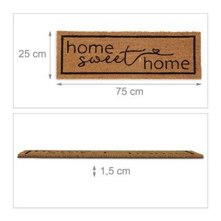 Northix Kokosnuss-Fußmatte für drinnen und draußen  