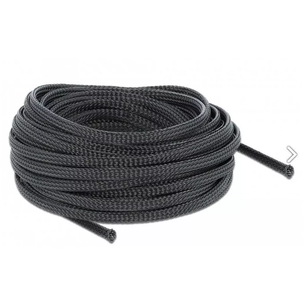 Delock 18848 18848 Geflechtschlauch Schwarz Polyester 10m 1St.
