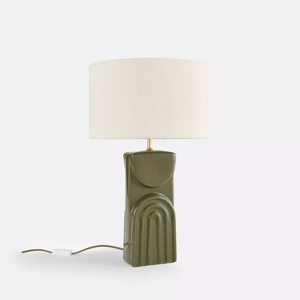 La Redoute Intérieurs – Tischlampe Topia, One Size, Grün
