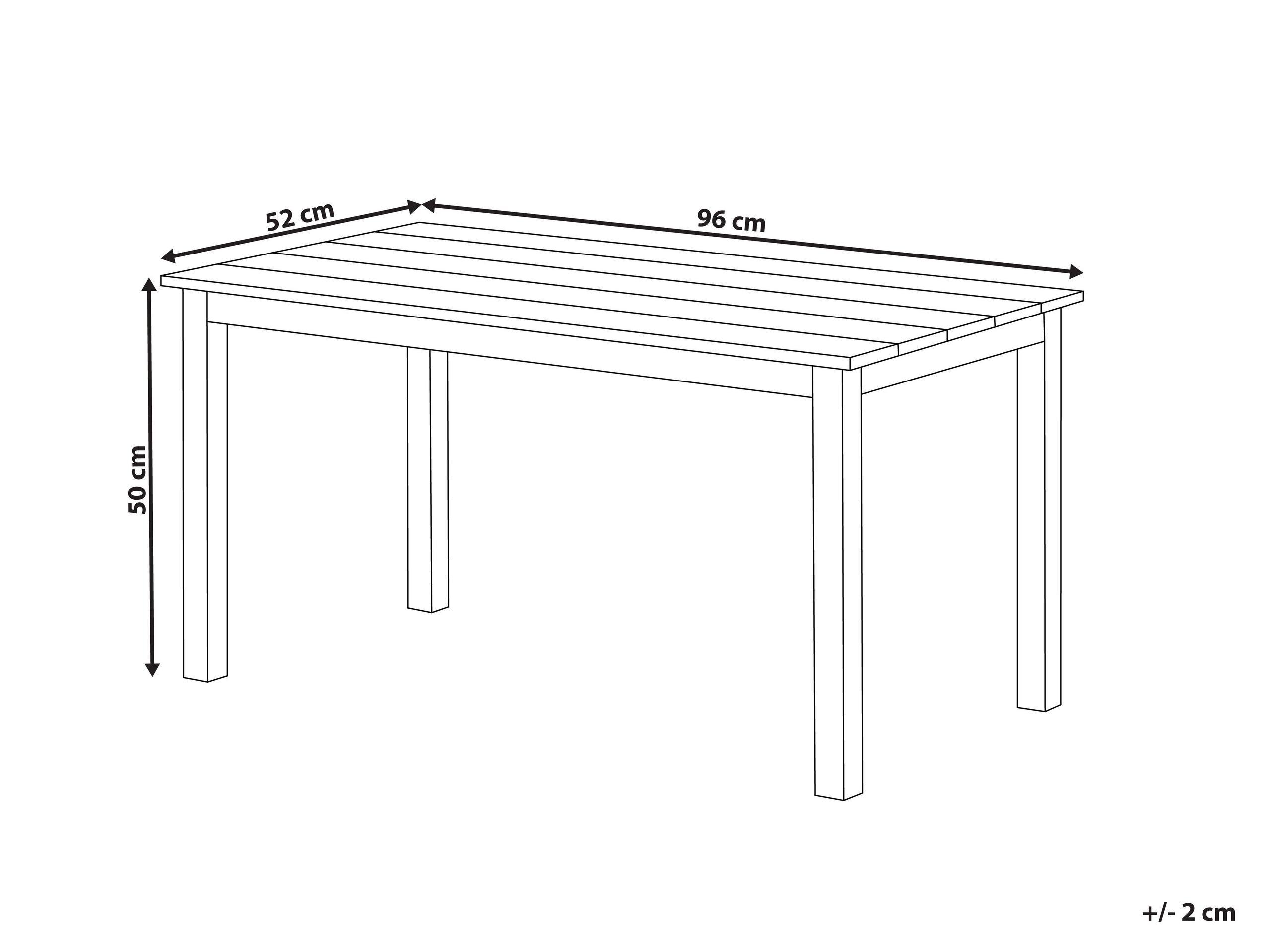 Beliani Table de jardin en Bois synthétique Moderne MESSINA  