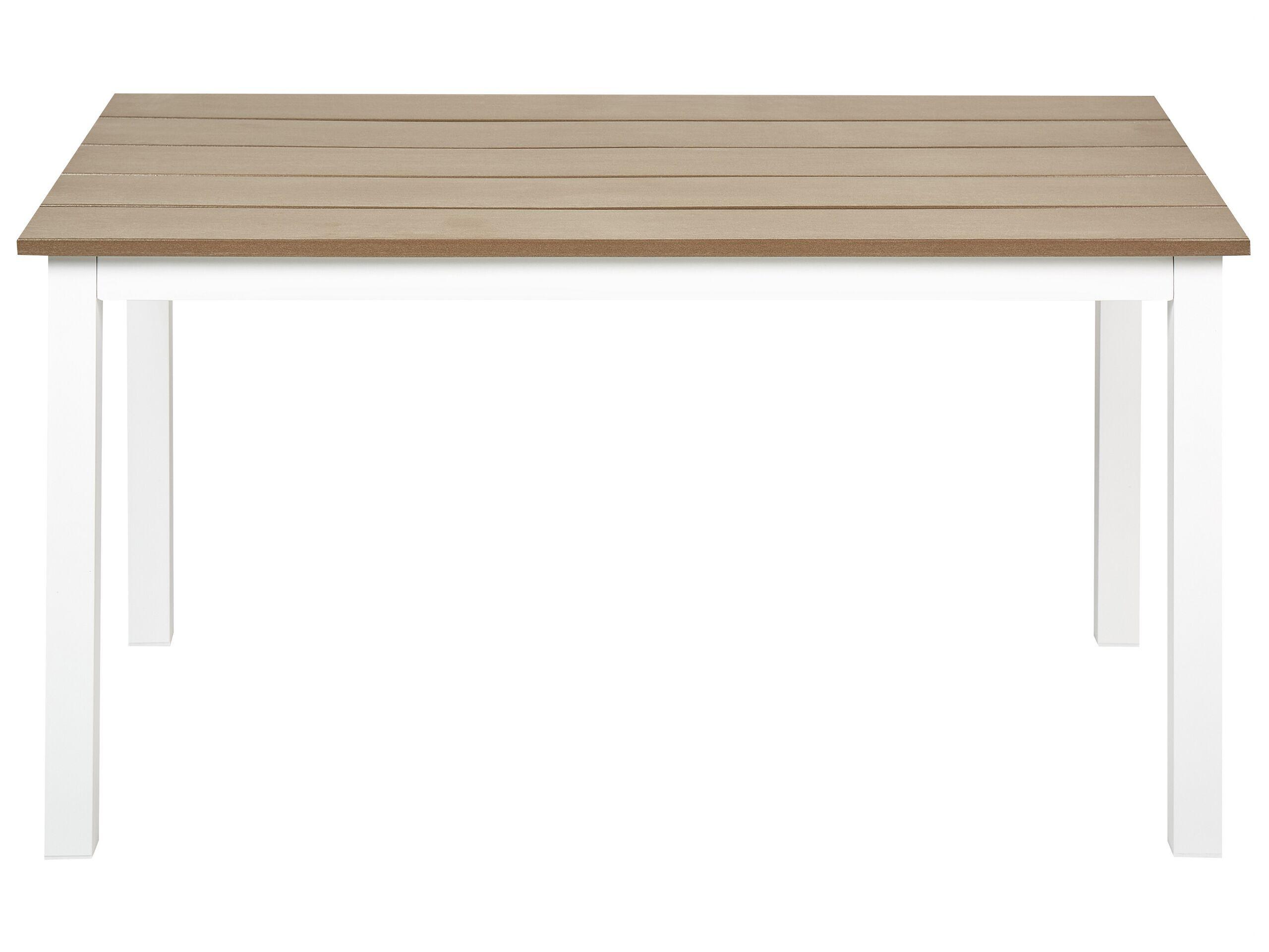 Beliani Tavolo da pranzo da giardino en Legno plastico Moderno MESSINA  