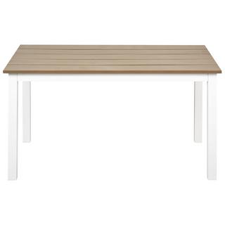 Beliani Tavolo da pranzo da giardino en Legno plastico Moderno MESSINA  