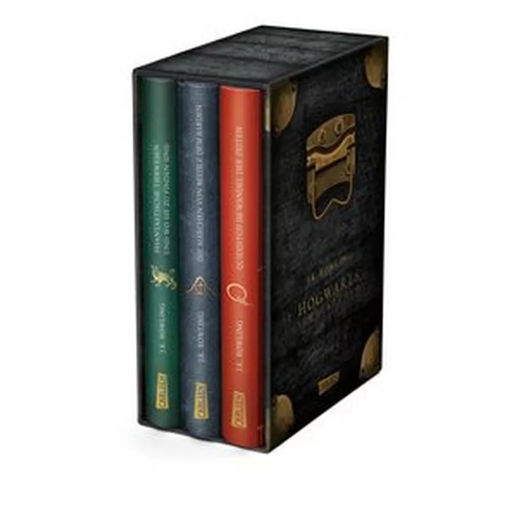 Carlsen - Hogwarts-Schulbücher: Die Hogwarts-Schulbücher im Schuber, Rowling, J.K./ Fritz, Klaus (Übersetzung)/ Rowling, J.K. (Illustrationen), Multicolor
