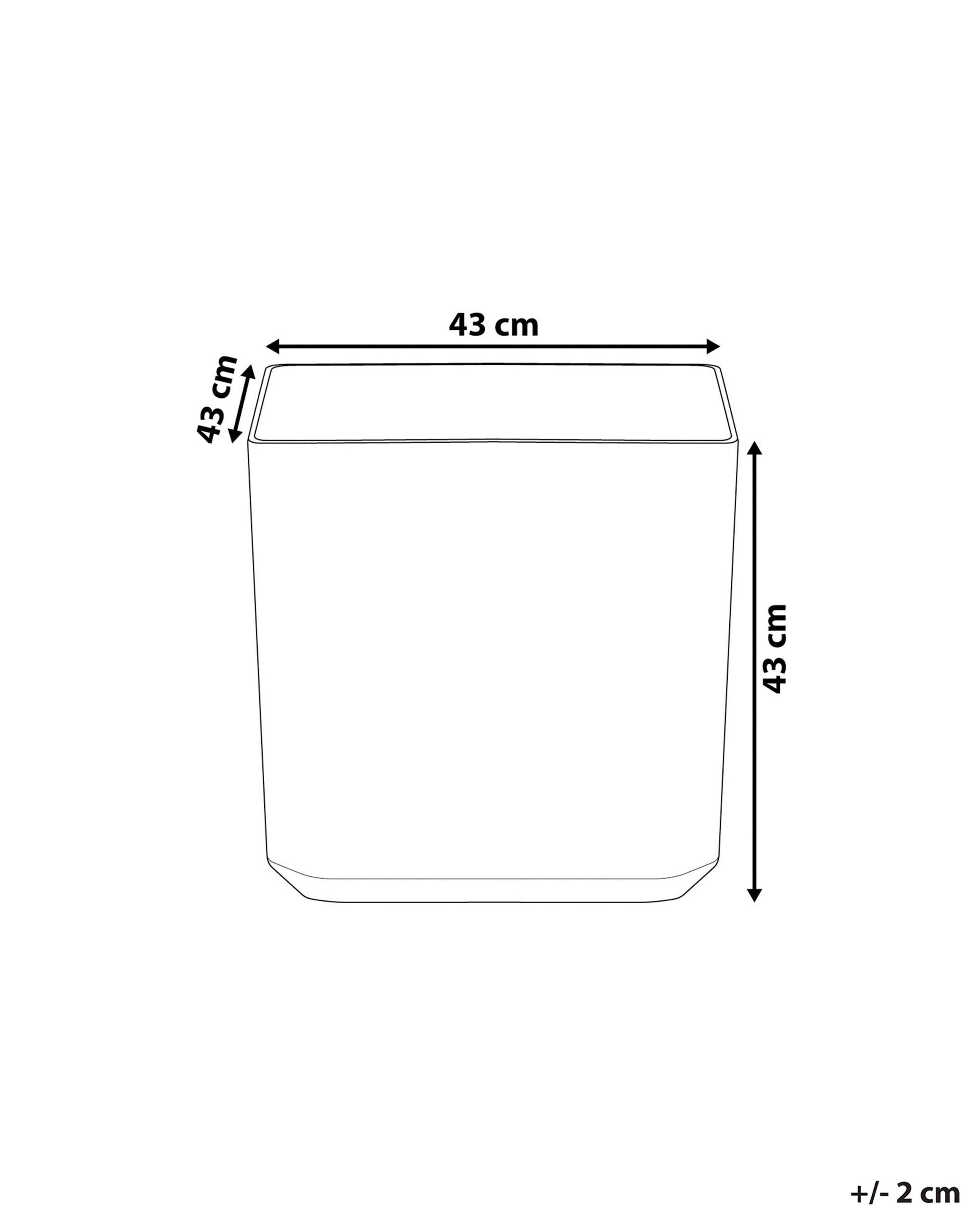 Beliani Vaso per piante en Polvere di Pietre Industriale ARTIKI  