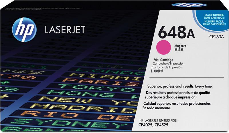 Hewlett-Packard  HP Toner-Modul 648A magenta CE263A Color LJ CP4025 11'000 Seiten 