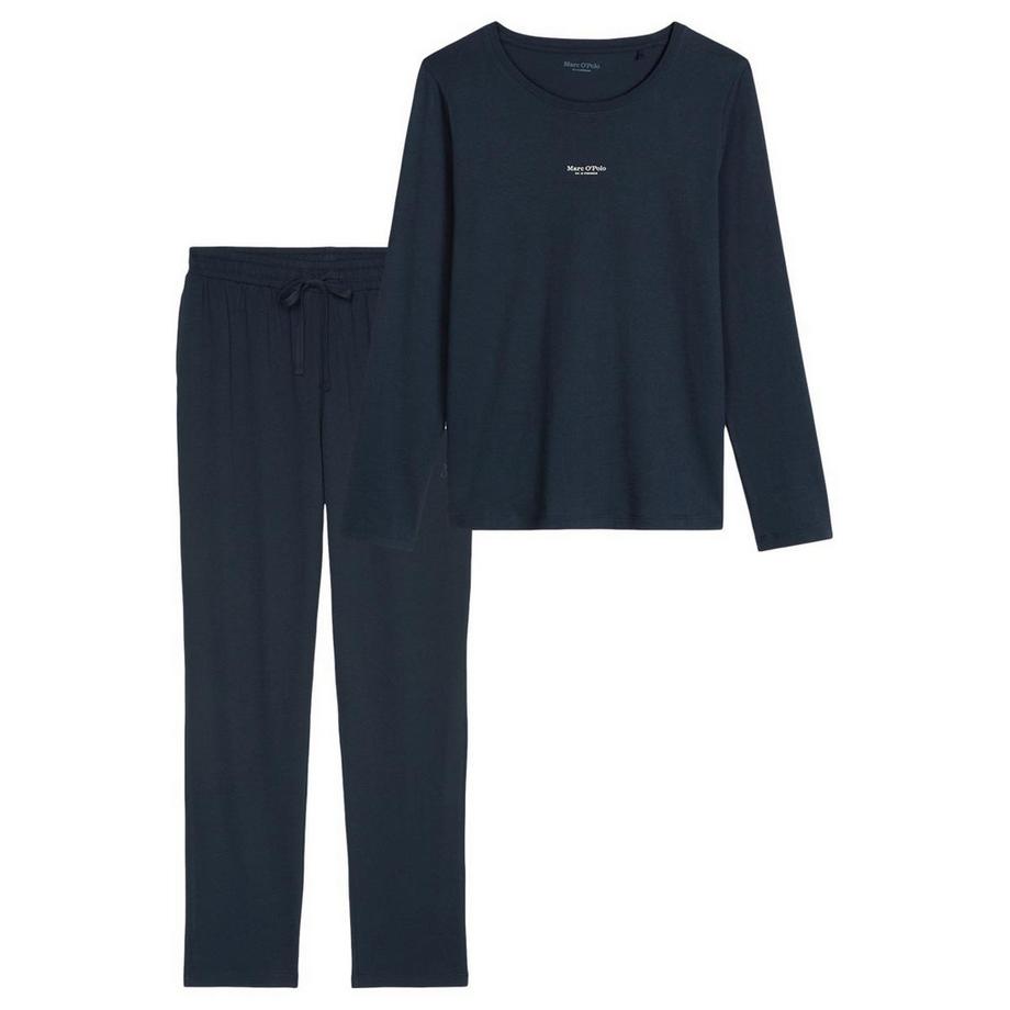 Marc O'Polo Pyjama en coton avec haut à manches longues et pantalon long  