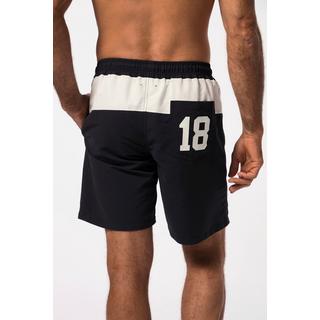 JP1880  Shorts da mare a righe con cintura elastica 