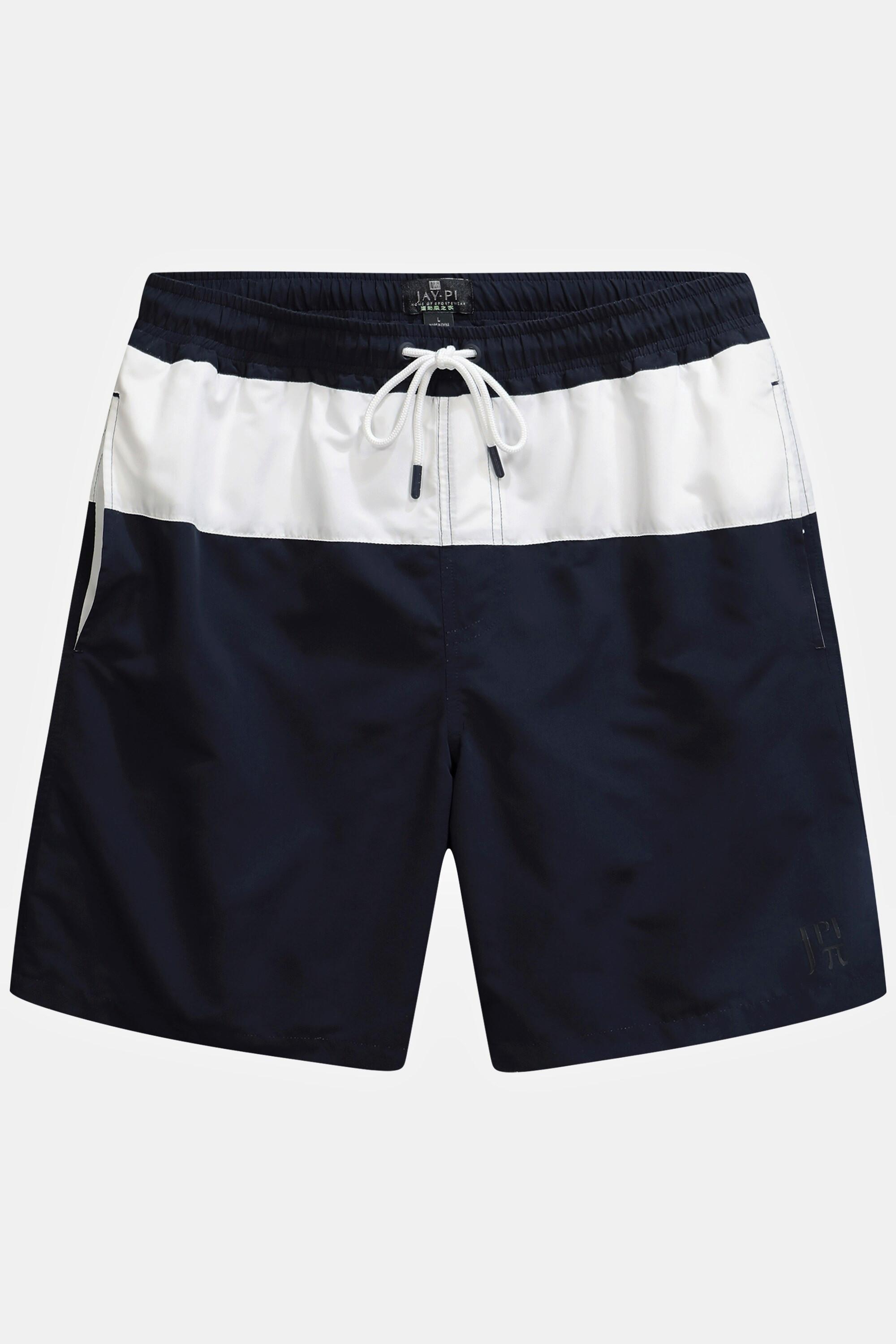 JP1880  Shorts da mare a righe con cintura elastica 