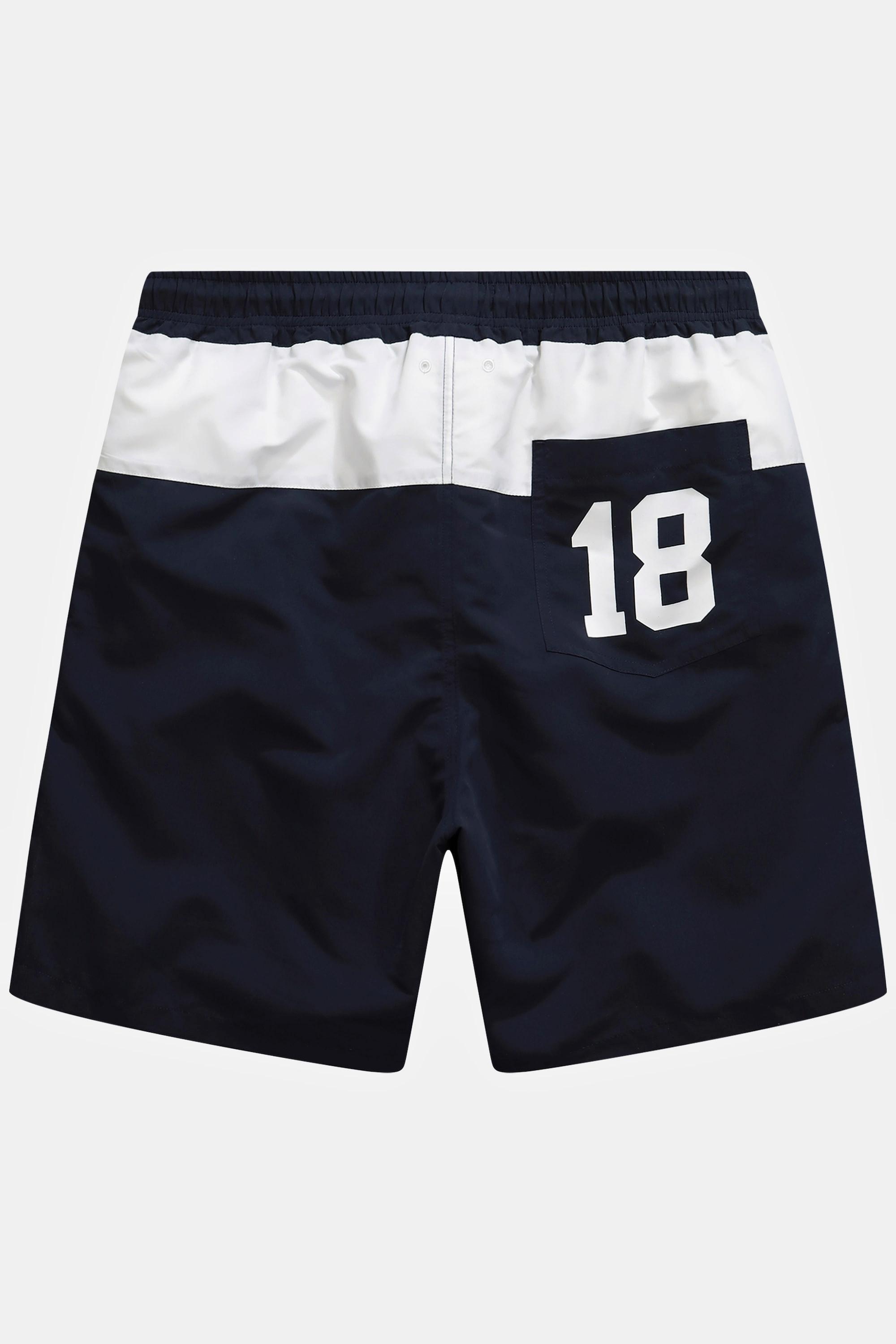 JP1880  Shorts da mare a righe con cintura elastica 