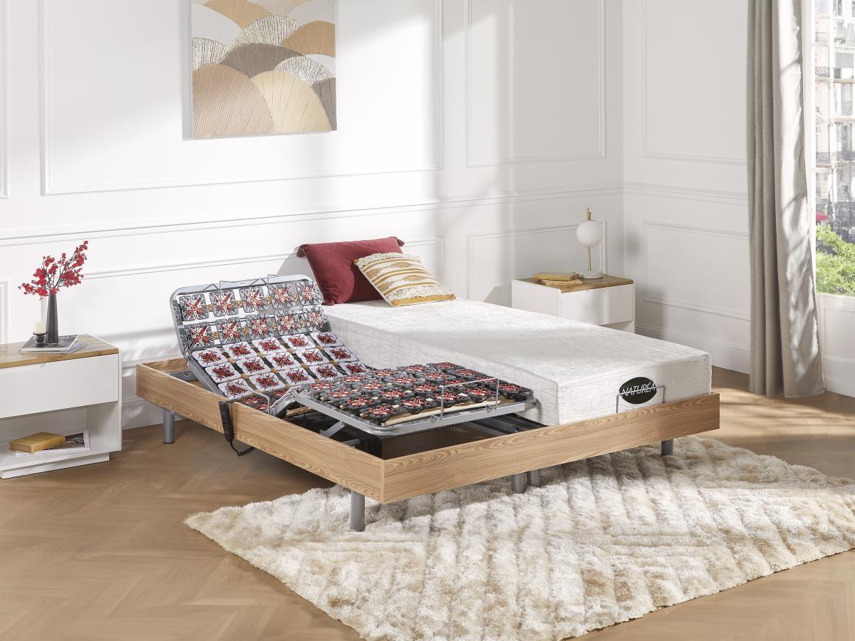 NATUREA Set da relax con sospensioni memory foam e bambà¹ LYSIS III di NATUREA Motori OKIN 2 Quercia naturale  