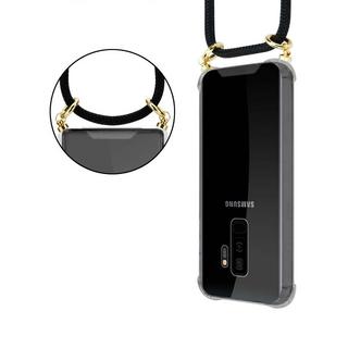 Cadorabo  Handy Kette für Samsung Galaxy S9 PLUS Silikon mit Gold Ringen 