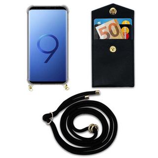 Cadorabo  Handy Kette für Samsung Galaxy S9 PLUS Silikon mit Gold Ringen 