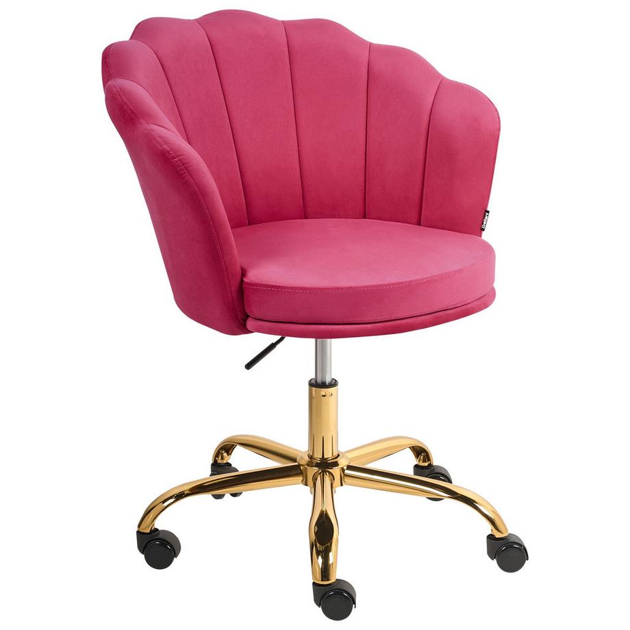 Chaise de bureau en Velours Glamour MONTICELLO