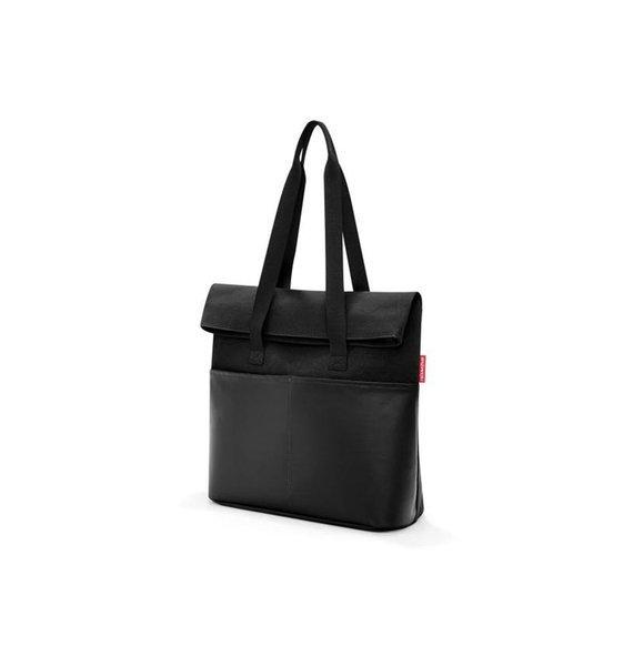 Image of reisenthel Schultertasche Foldbag Canvas Black - ONE SIZE