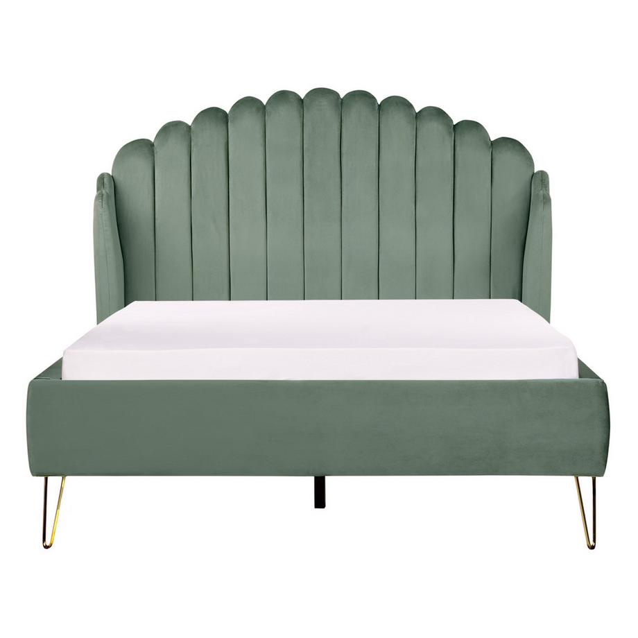 Beliani Letto en Velluto Glamour AMBILLOU  