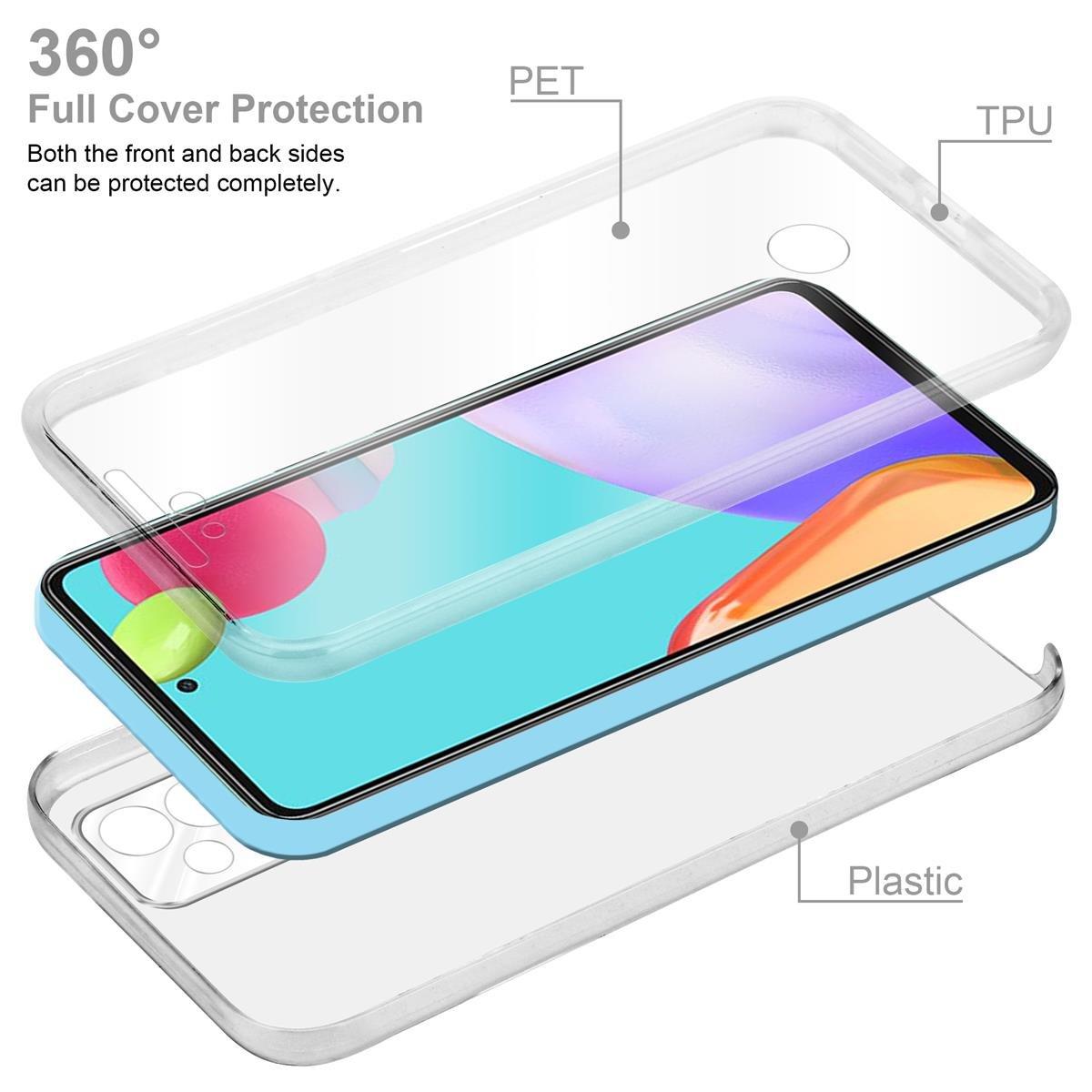 Cadorabo  Housse compatible avec Samsung Galaxy A52 (4G / 5G) / A52s - 360° Full Body Coque de protection - Protection frontale et dorsale, protection intégrale avec protection d'écran 