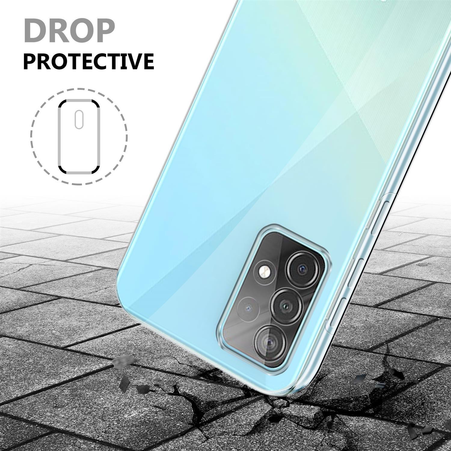 Cadorabo  Housse compatible avec Samsung Galaxy A52 (4G / 5G) / A52s - 360° Full Body Coque de protection - Protection frontale et dorsale, protection intégrale avec protection d'écran 