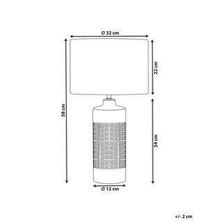 Beliani Lampada da tavolo en Ceramica Scandinavo ANSEBA  