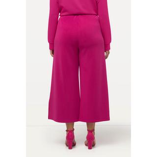 Ulla Popken  Pantalon en molleton de modal mélangé, jambe large et taille élastique 