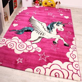 Paco Home Tapis pour enfants Einhorn  