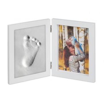 Cornice portafoto bimbo con calco in gesso