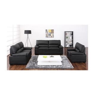 Vente-unique Couchgarnitur Leder 3+2+1 Büffelleder MIMAS  